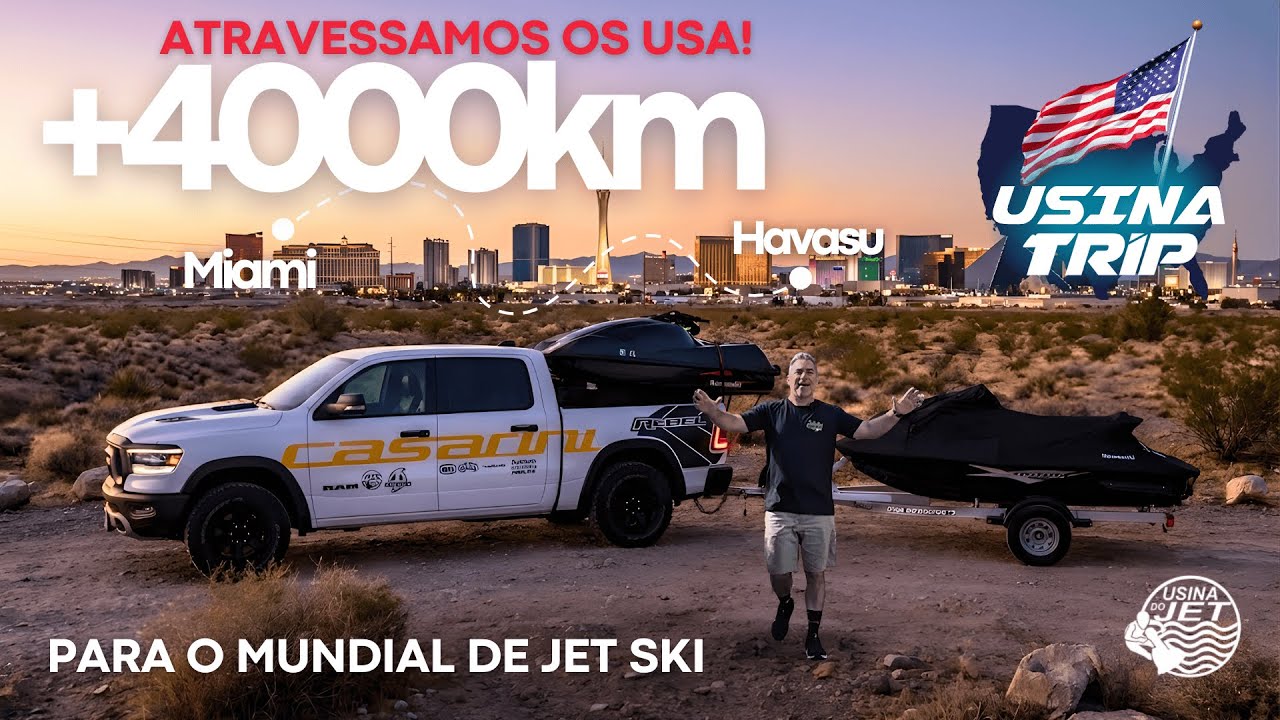 Atravessamos os USA para o mundial de Jet ski + de 4000kms rodados!  Será que deu certo?