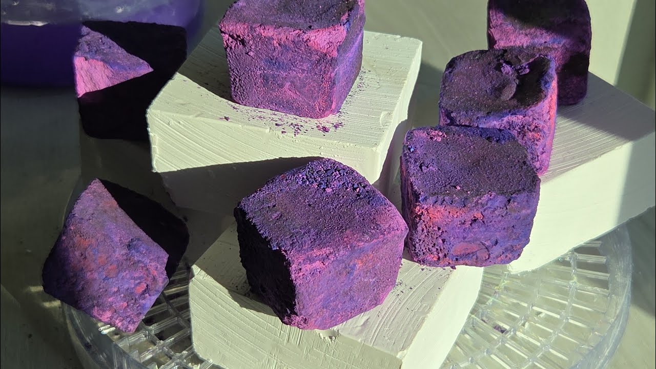 Water Crush: Fresh Gymchalk Blocks and Soft Purple Reformed Gymchalk from  - Gymchalk ASMR