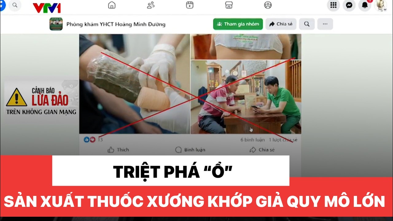 Triệt phá “ổ” sản xuất thuốc xương khớp giả quy mô lớn