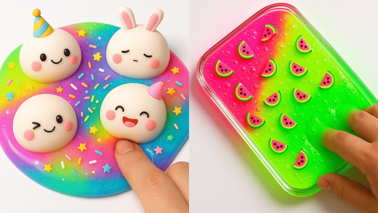 1 Hour of Relaxing Galaxy Slime ASMR – Soft Textures, Subtle Triggers #783