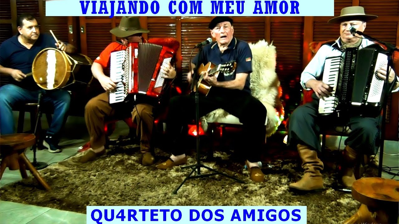 VIAJANDO COM MEU AMOR-QUARTETO DOS AMIGOS-Autor: Sidnei Lima