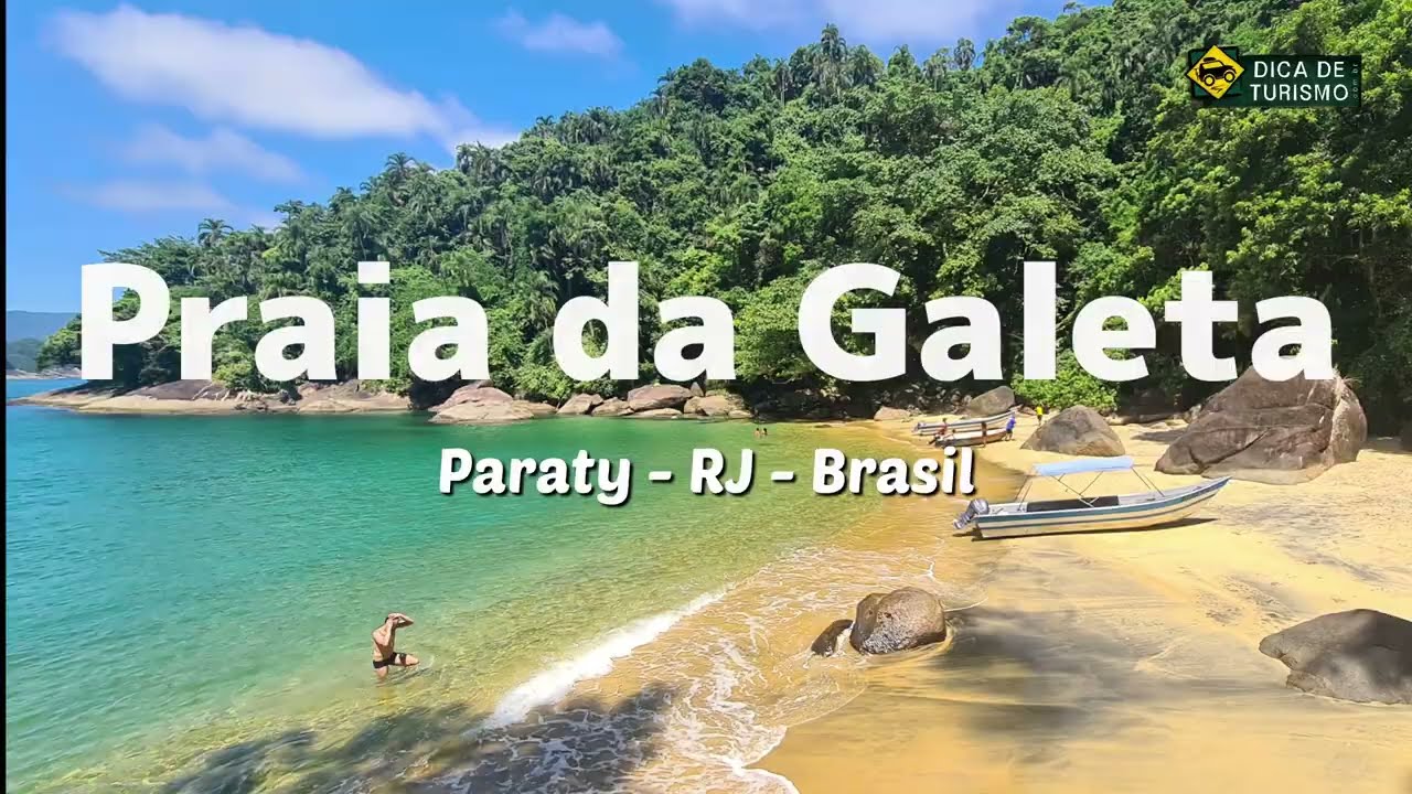 Praia da Galeta, Paraty RJ - Praia deserta! Passeio de lancha.