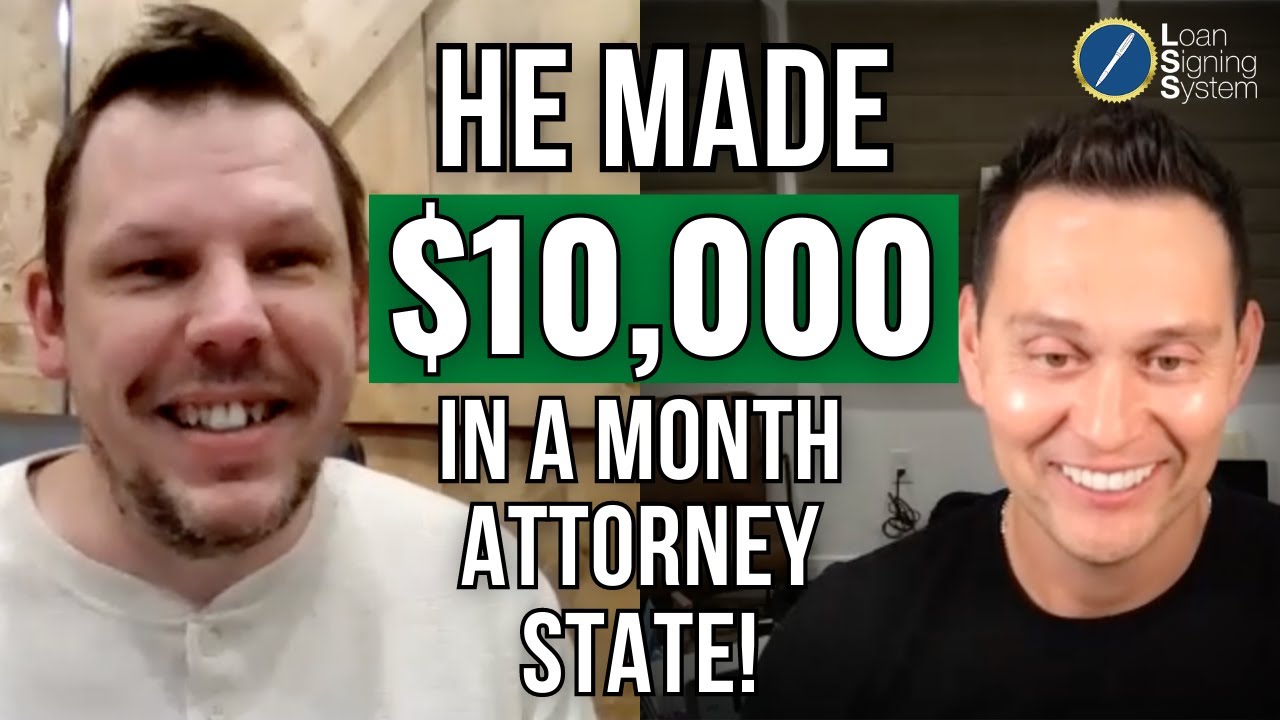 He Made $10,000 in a Month as a Notary Signing Agent! | Attorney State Success Story (Maryland)