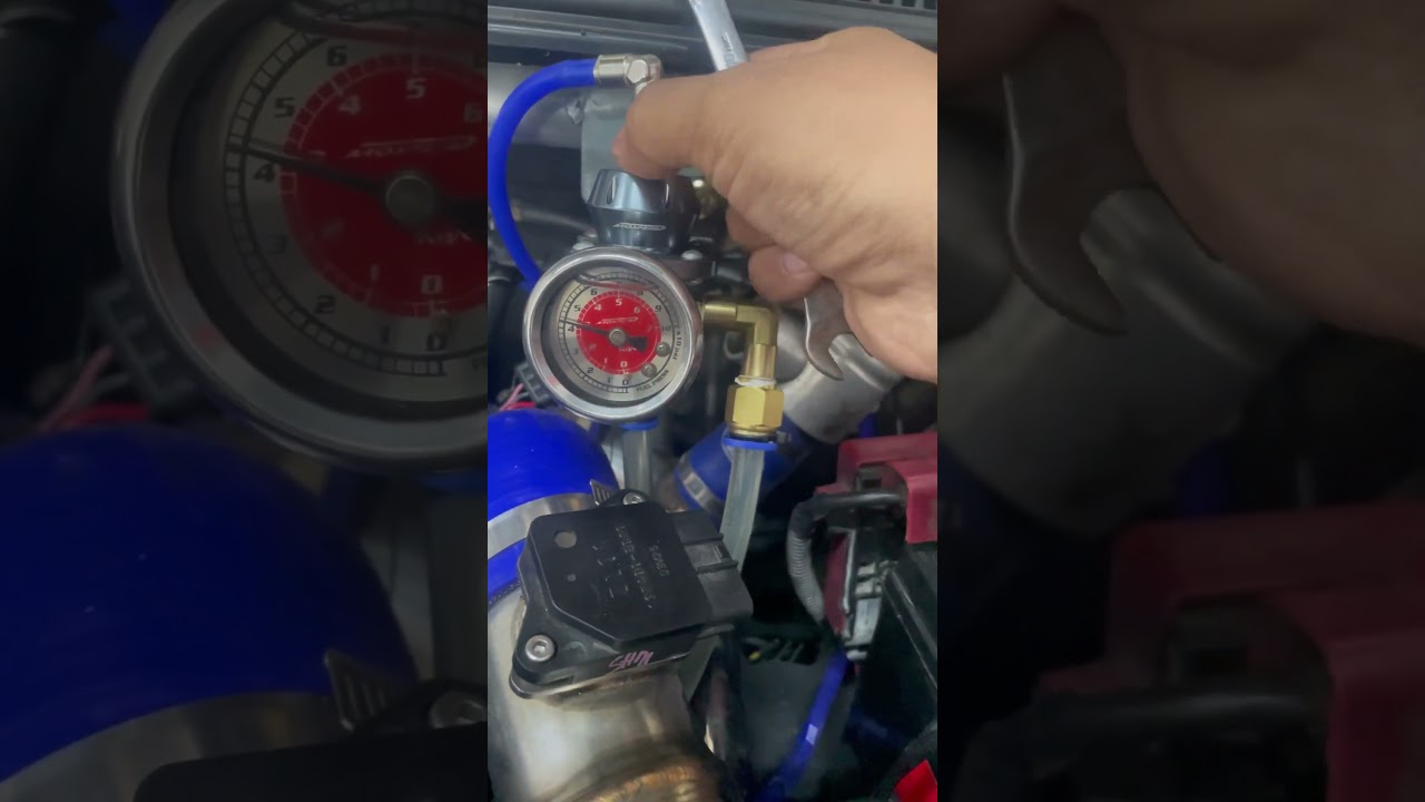 how to adjust fuel pressure regulator? #short #automotive #carmaintenance #modified