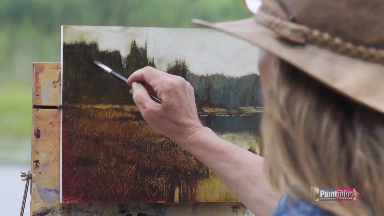 Plein Air Painting with Cindy Baron (Timelapse)