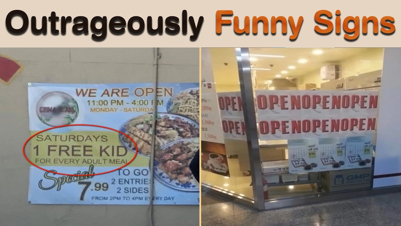 Outrageously Funny Signs | Public Sign Fails That Had Millions Laughing Worldwide || Sign Hub