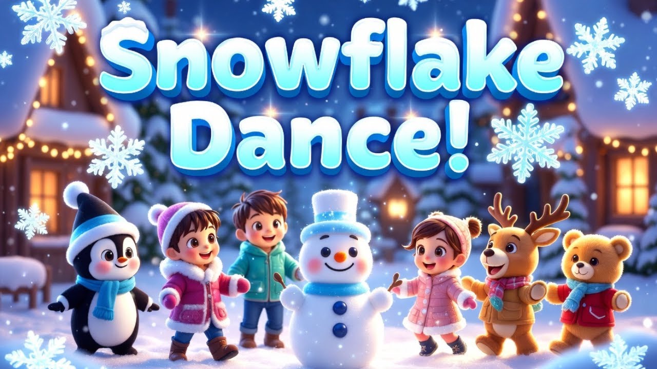Snowflake Dance Song ❄️ | Winter Dance & Christmas Fun for Kids