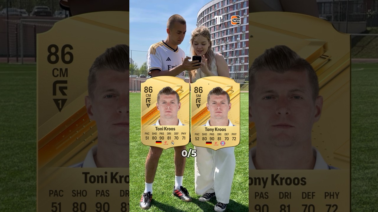 НАЙДИ 5 ОТЛИЧИЙ В КАРТОЧКЕ ТОНИ КРООСА FIFA 24 #кроос #фифа24 #fifa24 #футбол