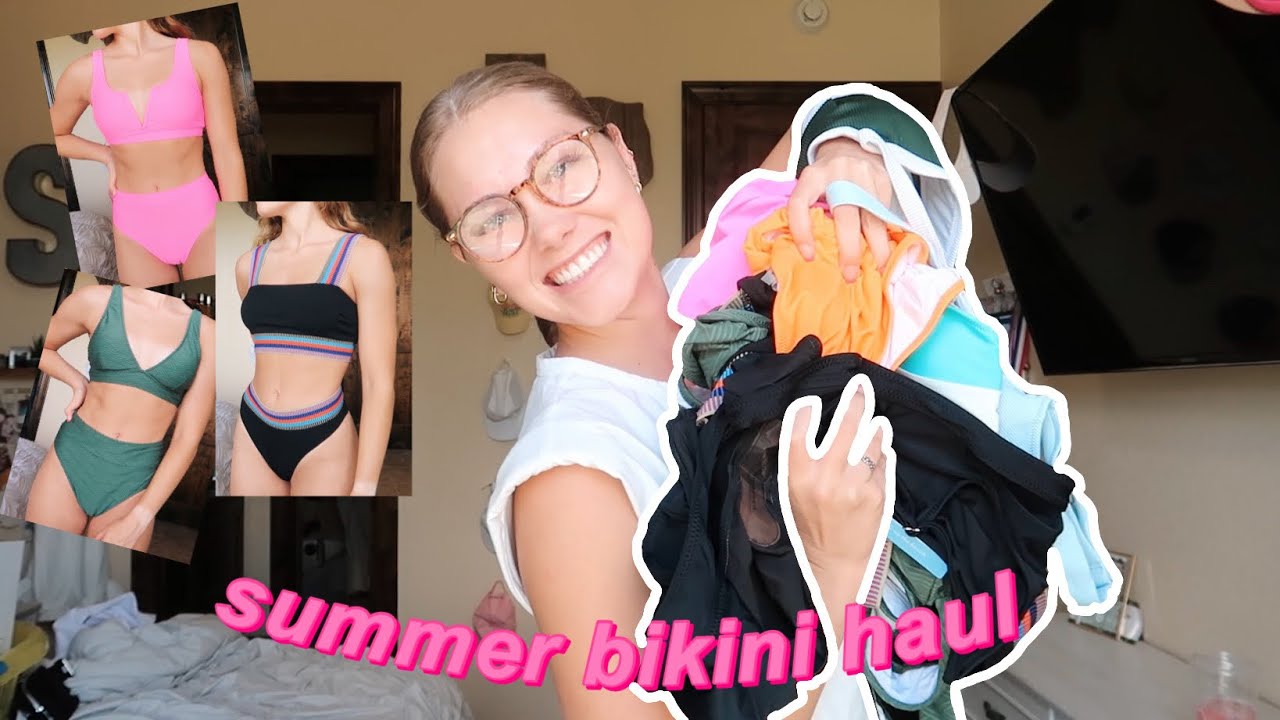 summer bikini try on haul - popvil