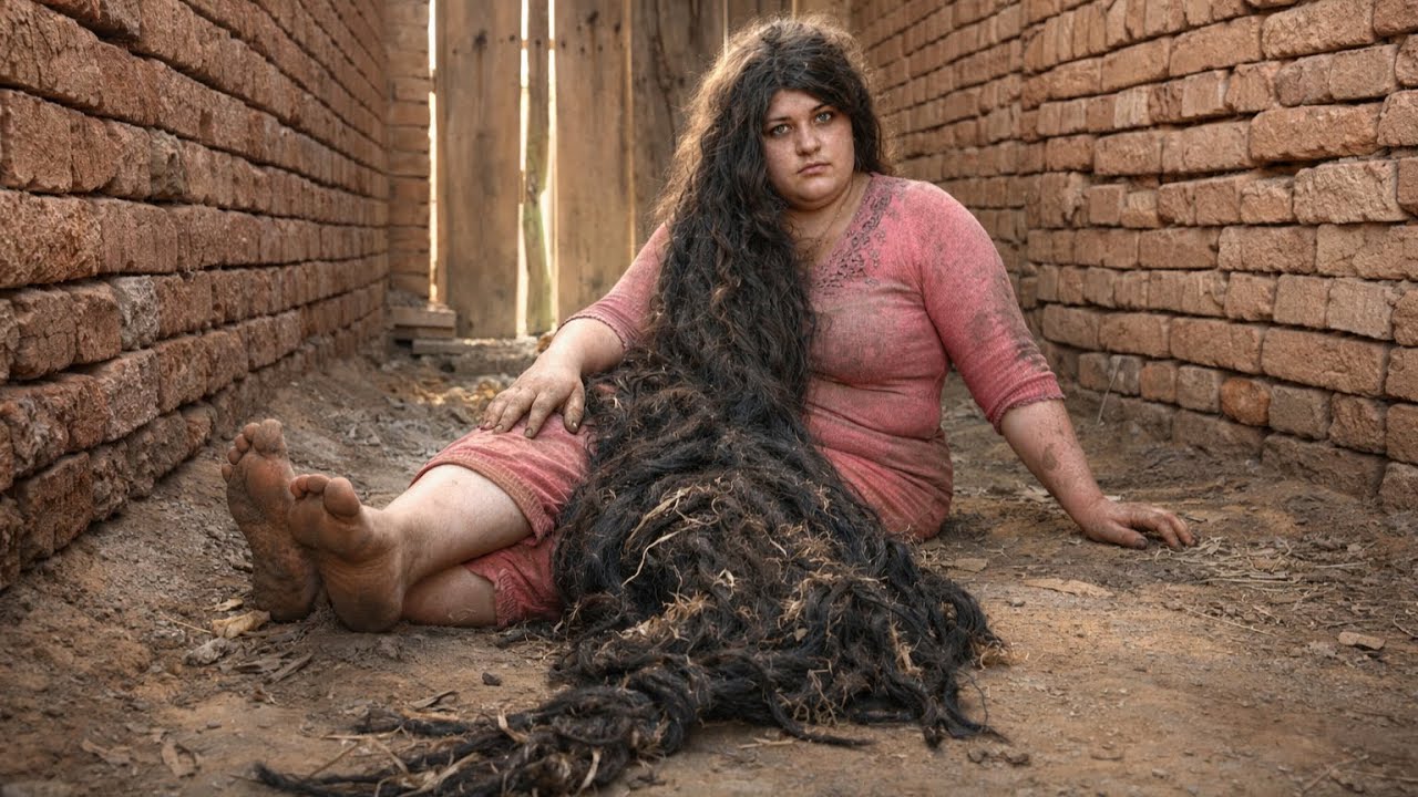 Hair 1.5 METERS LONG!!! Tragic Story  Homeless Woman’s  ASMR Haircut