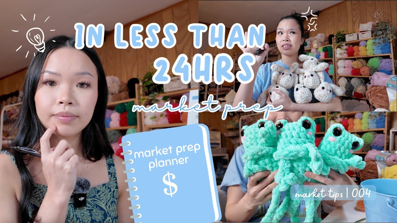 How I stop stressing out during market prep 😅 Minimalist Market Prep Planner for Crochet Business