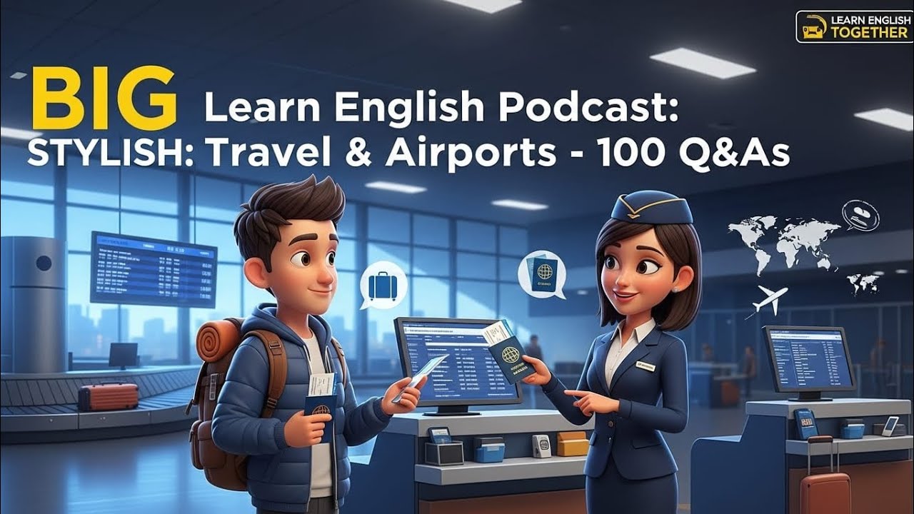 English Speaking Podcast | Travel and Airport Conversations (100 Q&A)