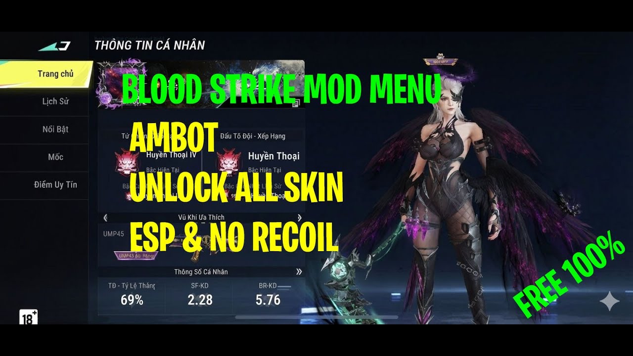 BLOOD STRIKE MOD MENU FREE APK || ESP AIMBOT NO RECOIL UNLOCK SKIN