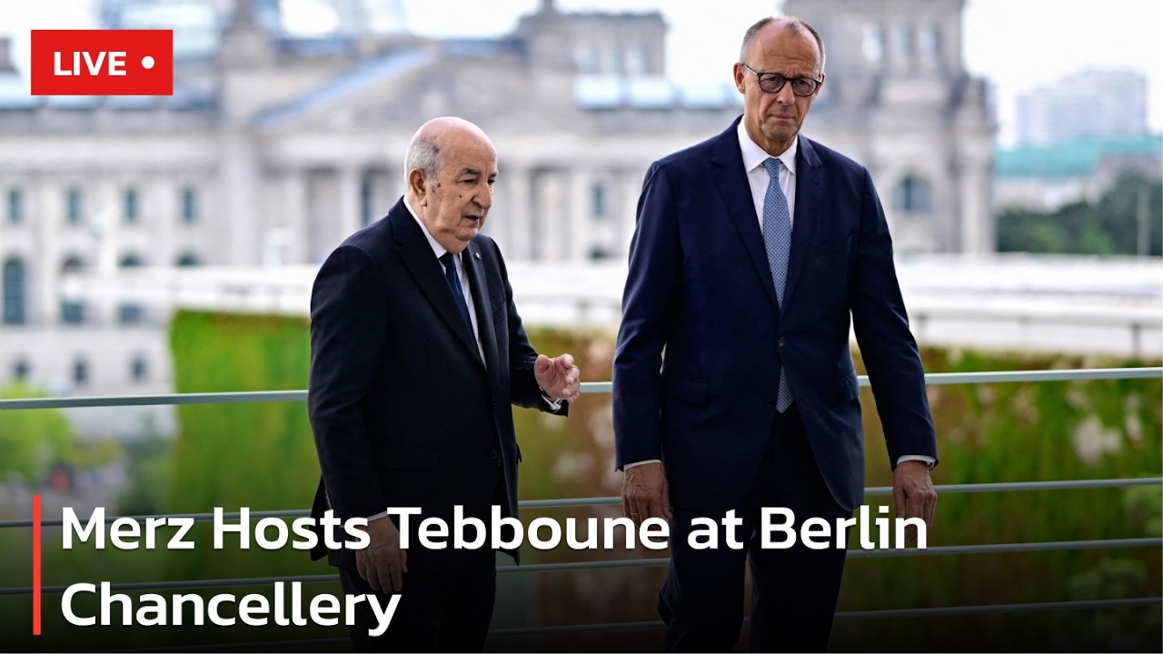 LIVE | Friedrich Merz and President Tebboune Hold Joint Media Appearance | AC113