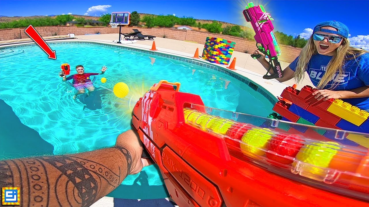 NERF BLASTER BATTLE ROYALE!