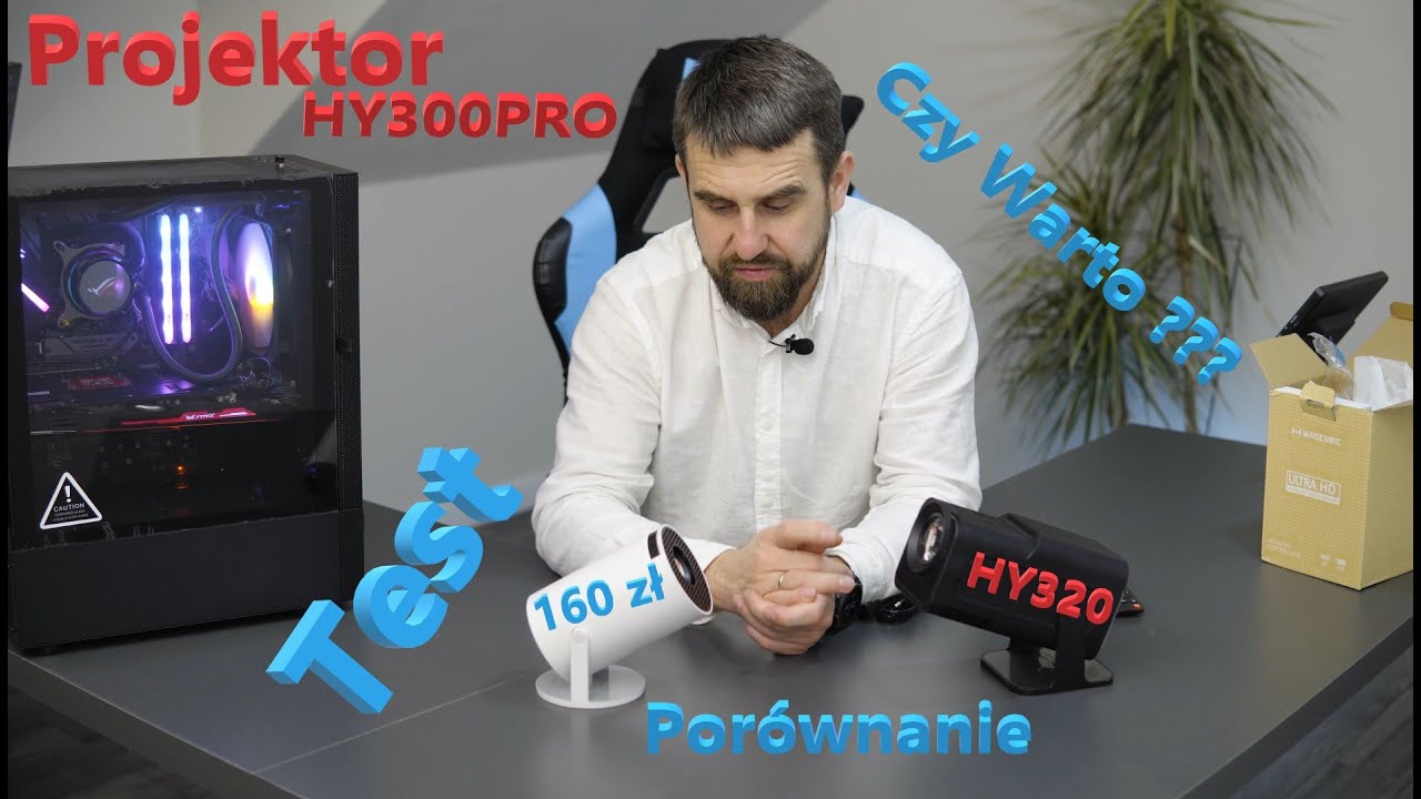Test Projektora HY300PRO Porównanie do HY320