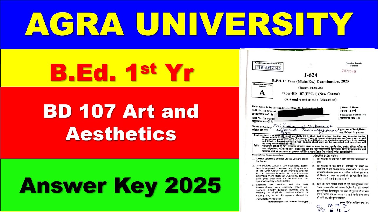 BD 107 Art & Aesthetics Answer Key 2025
