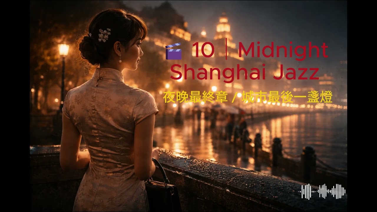 🎬 10｜午夜上海爵士 🌙 最後一盞街燈｜老上海夜色放鬆音樂, Midnight Shanghai Jazz 🌙 Last #night t #vintage  #jazz #shanghai