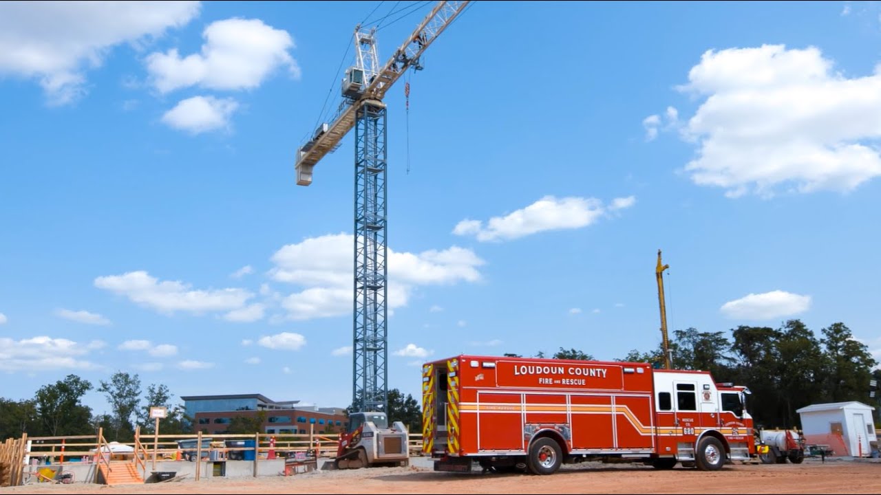 Tower Crane Rescue Training With Loudoun County Fire and Rescue