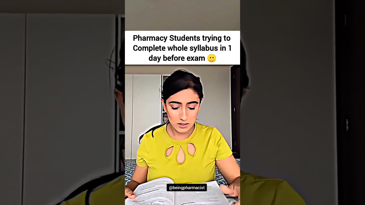 Pharmacy Students one night before semester exam #pharmacy #shorts #trending #viral