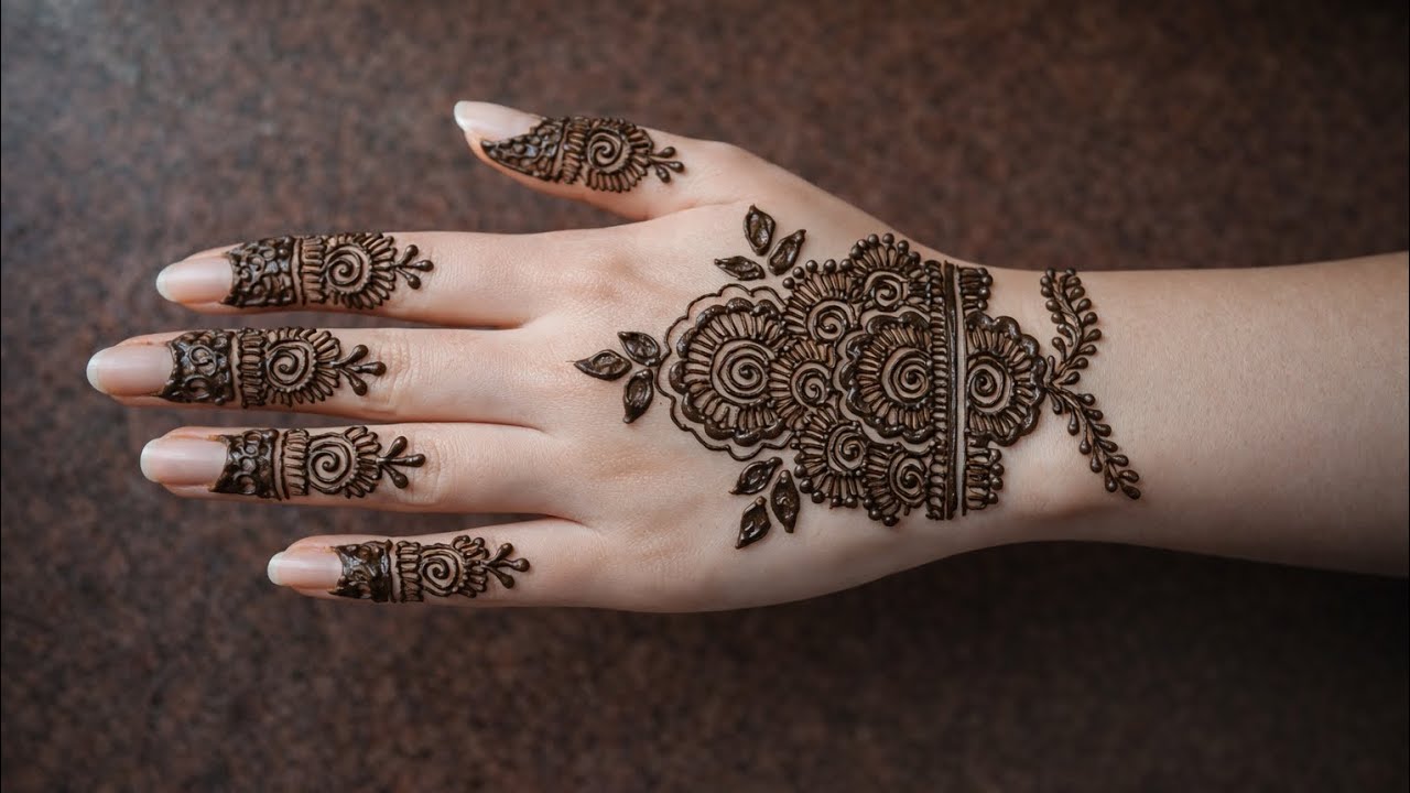 Simple and easy mehandi design| mehandi design |mehandi ki design