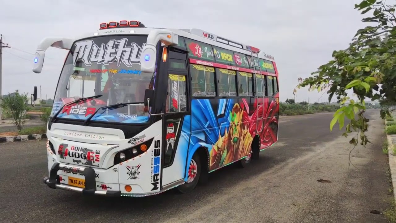 madurai Pandyan coach bodybuilding Alterations airdoor Airhorn LEDLIGHT FITTINGS minibus soundSISTEM