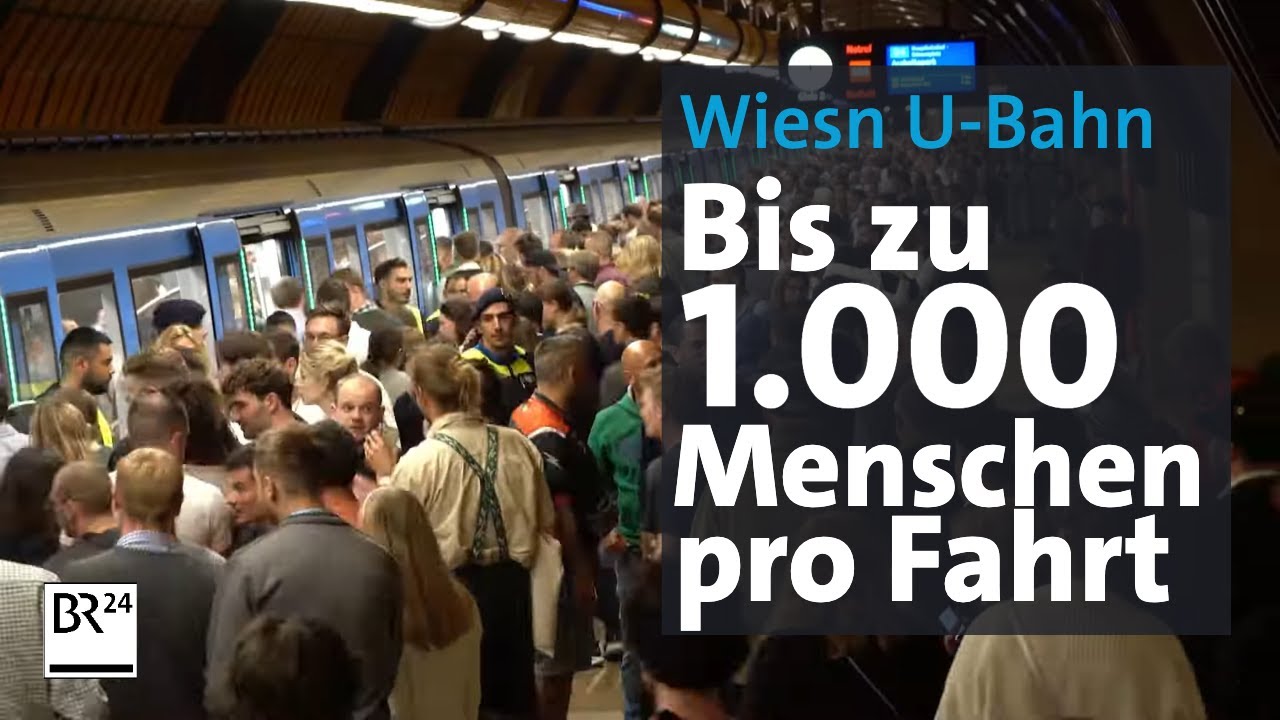 Oktoberfest U-Bahn: Ein bisschen wie Tokyo zur Rush-Hour | Abendschau | BR24