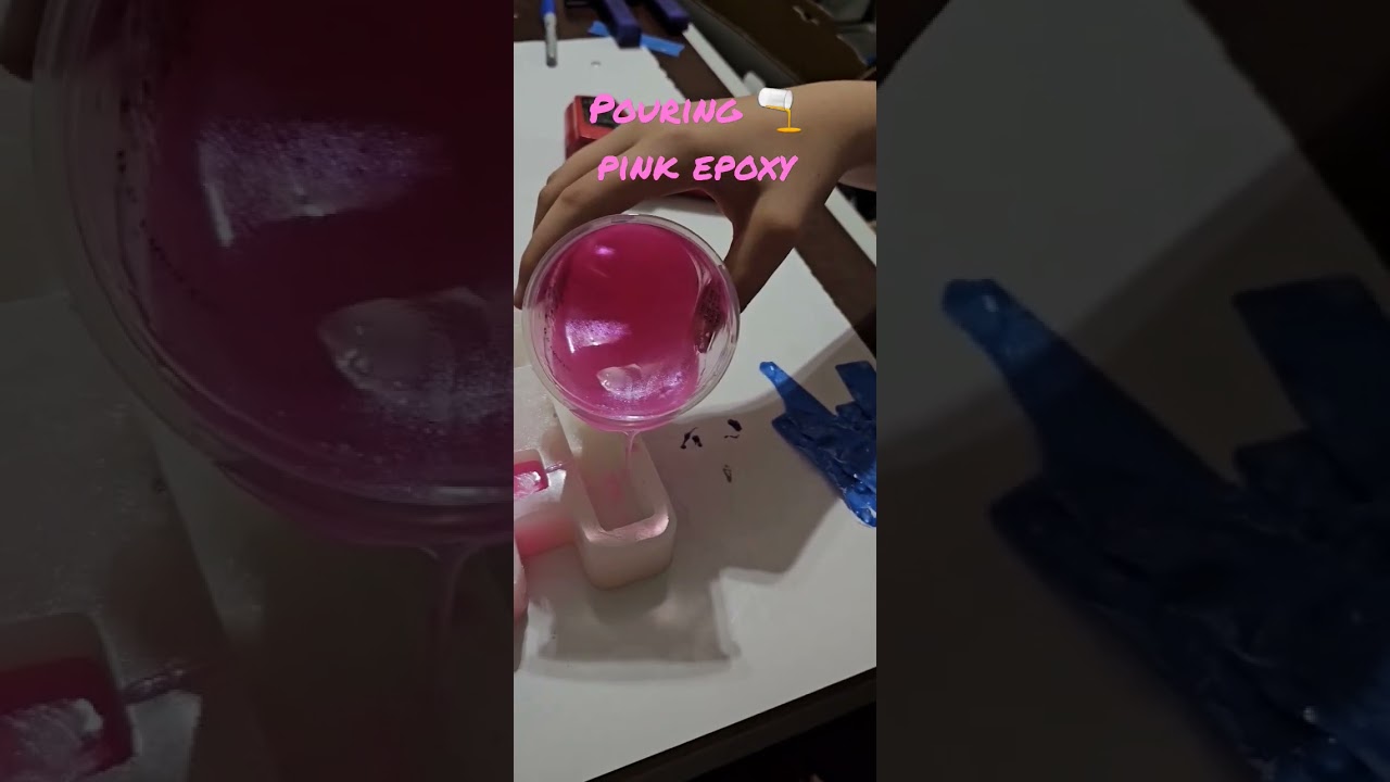 Cotton Candy colored pink epoxy thanks to 