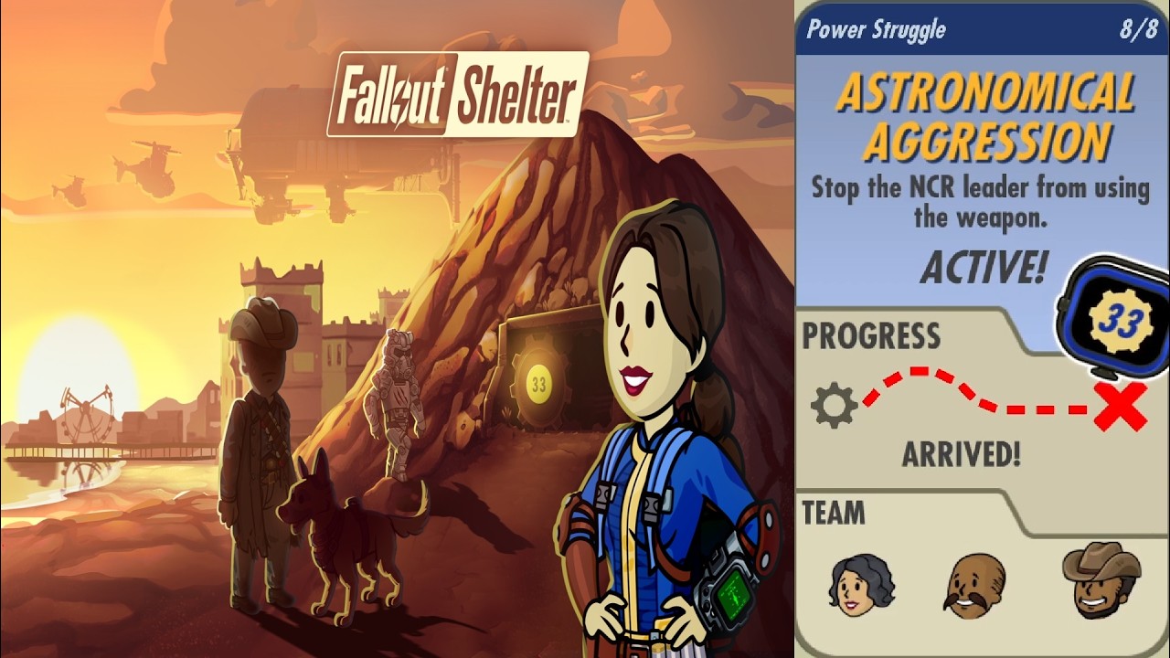 Fallout Shelter Power Struggle Astronomical Aggression