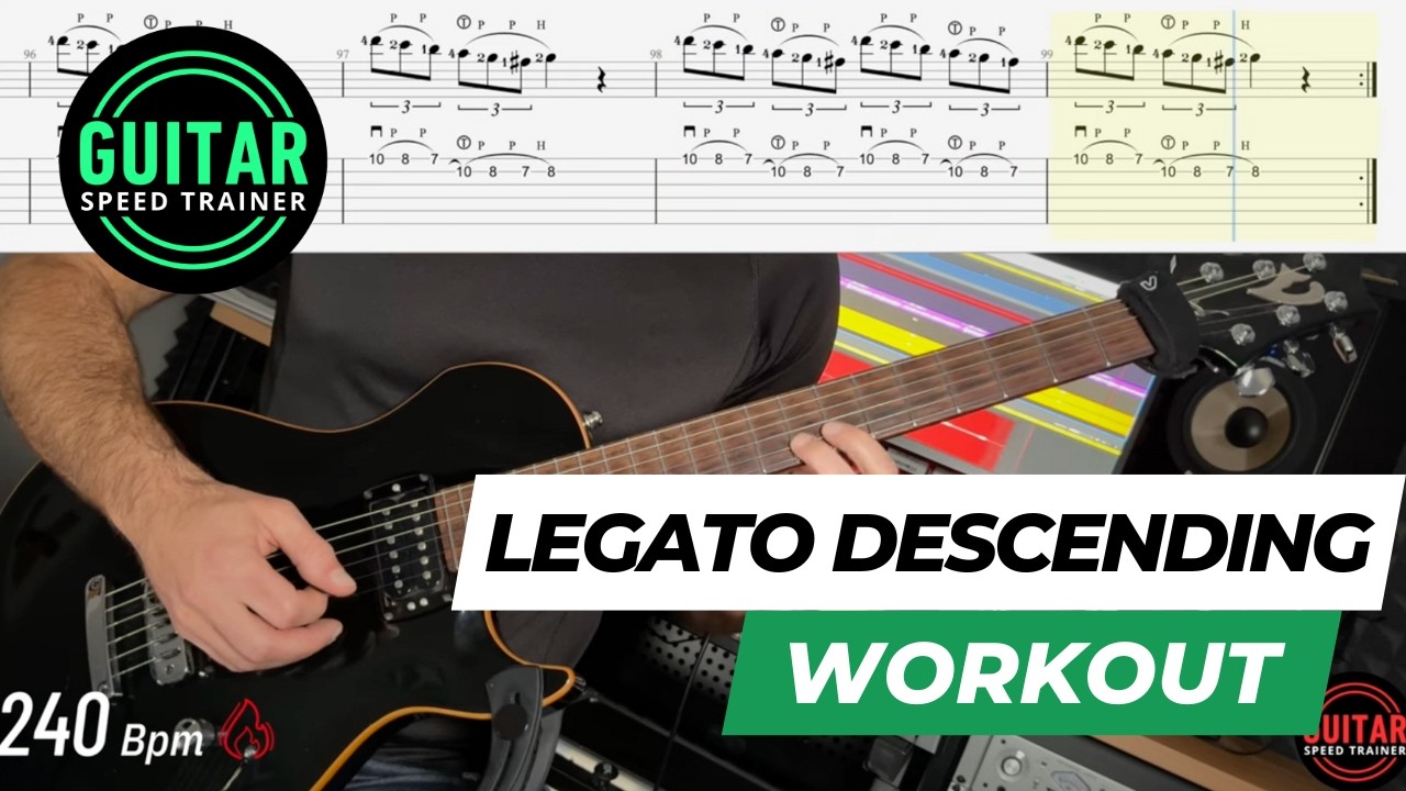 Descending Legato Guitar Workout &ndash; Level Up Your Pull-Offs
