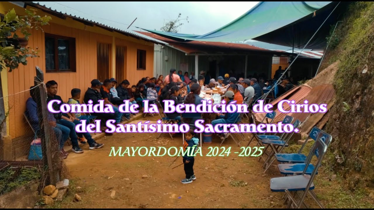 Comida de la Bendición de Cirios del Santísimo Sacramento. San Marcial Ozolotepec.