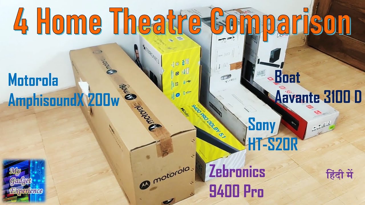 Motorola AmphisoundX 200w vs Zebronics 9400 Pro vs Sony HT-S20R vs Boat Aavante 3100 D | in hindi