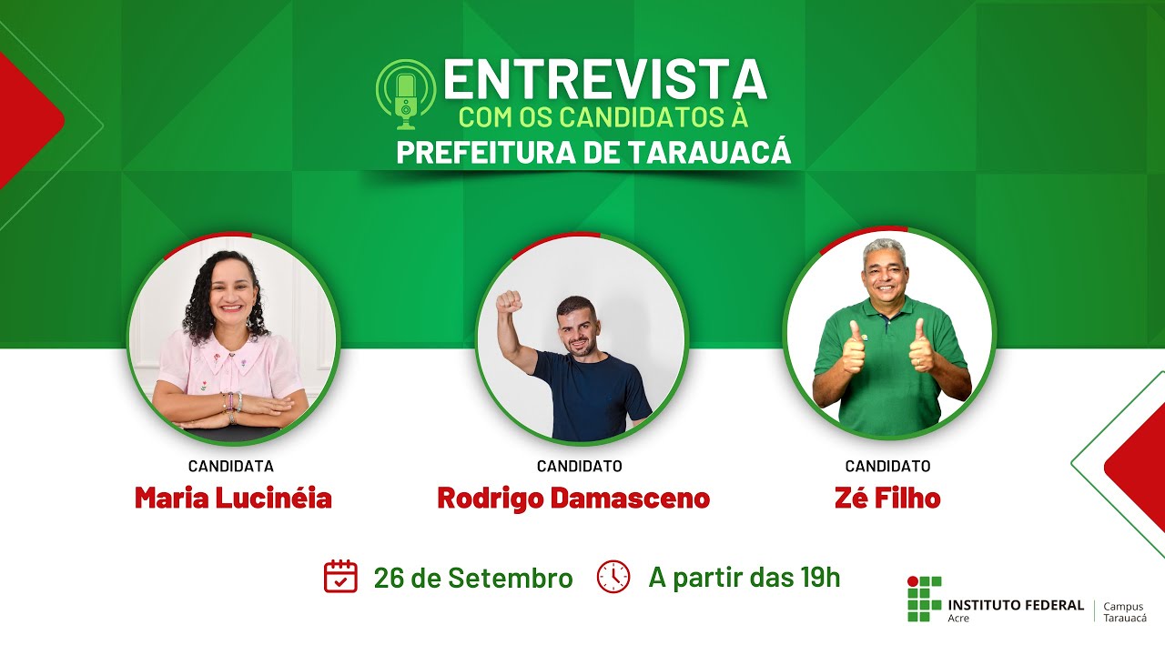 Debate Eleições Municipais 2024 - Tarauacá