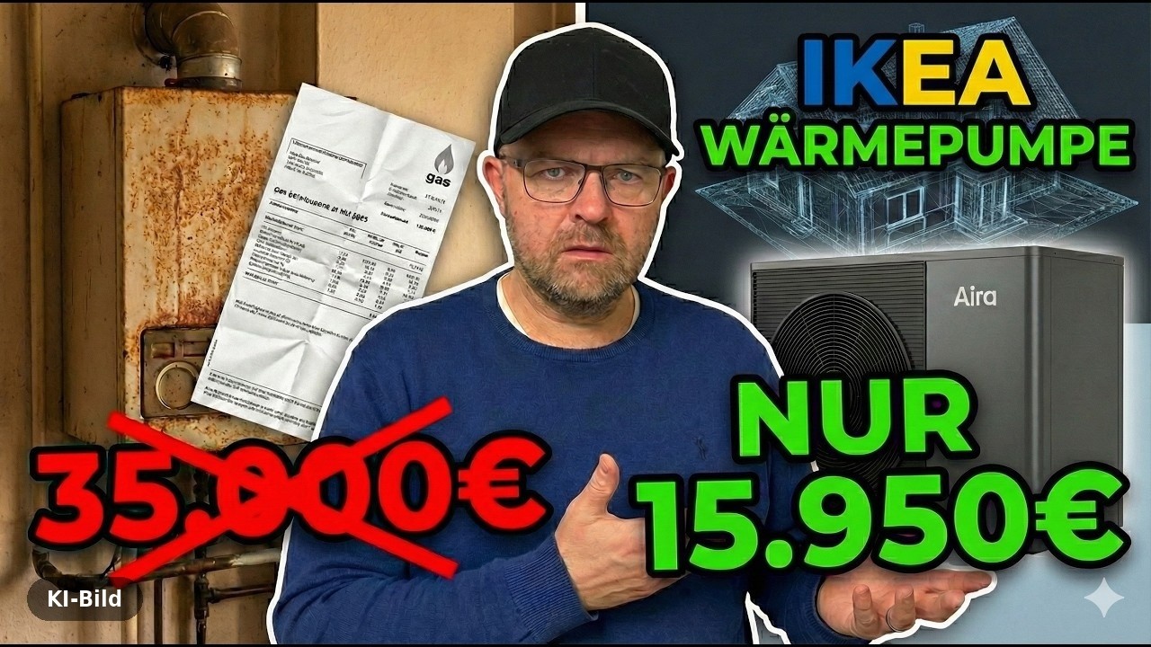 Vom GAS zur IKEA  Wärmepumpe: 16.000€ nach Förderung | Kompletter Ablauf