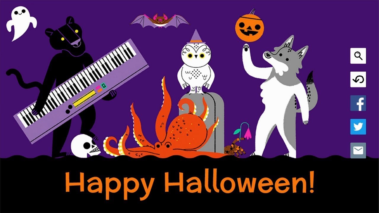Google Doodle Halloween