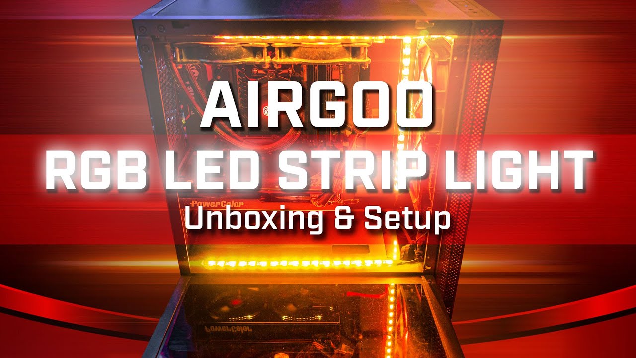 AIRGOO LED Strip Light Unboxing and Setup