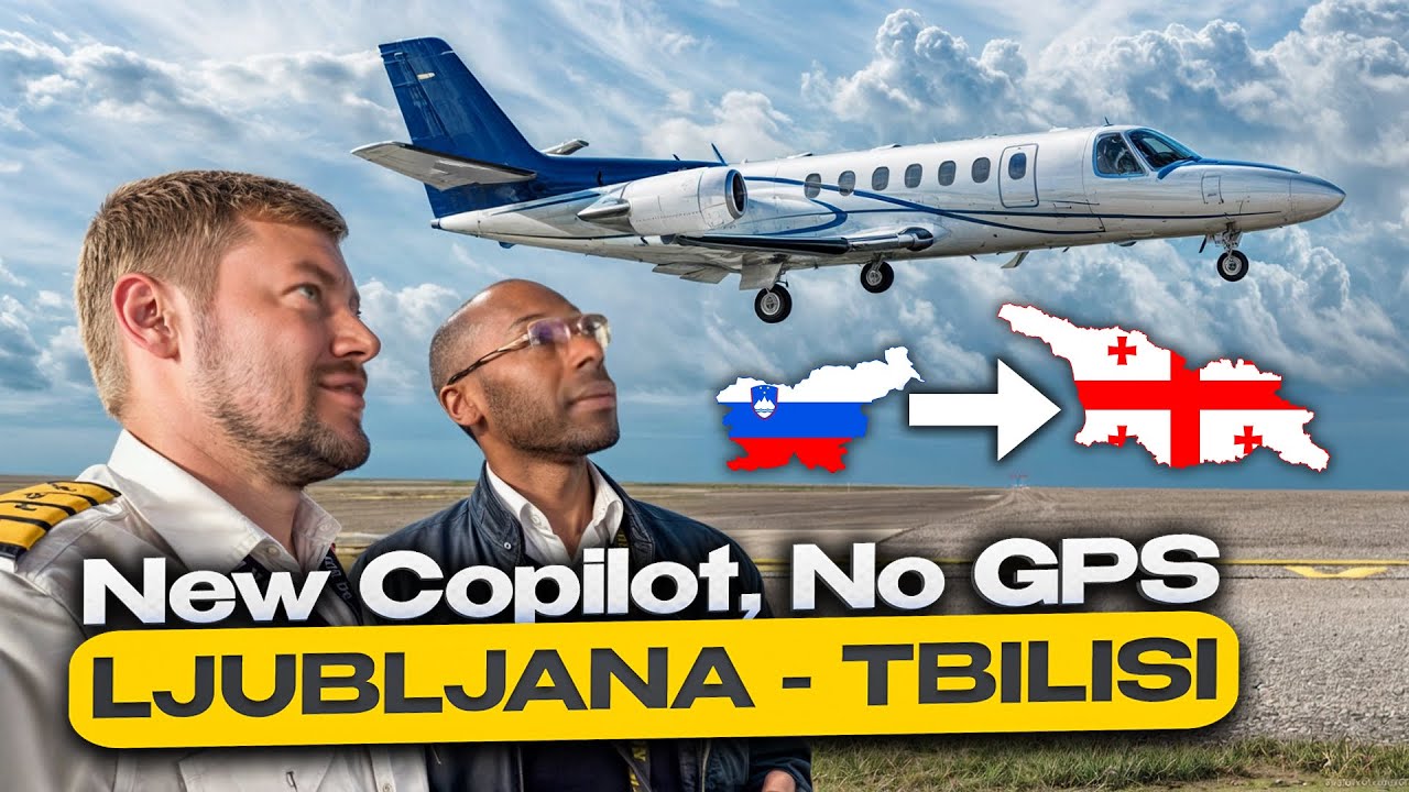 Cessna Citation V Ultra: New Copilot, No GPS. Ljubljana - Tbilisi flight.