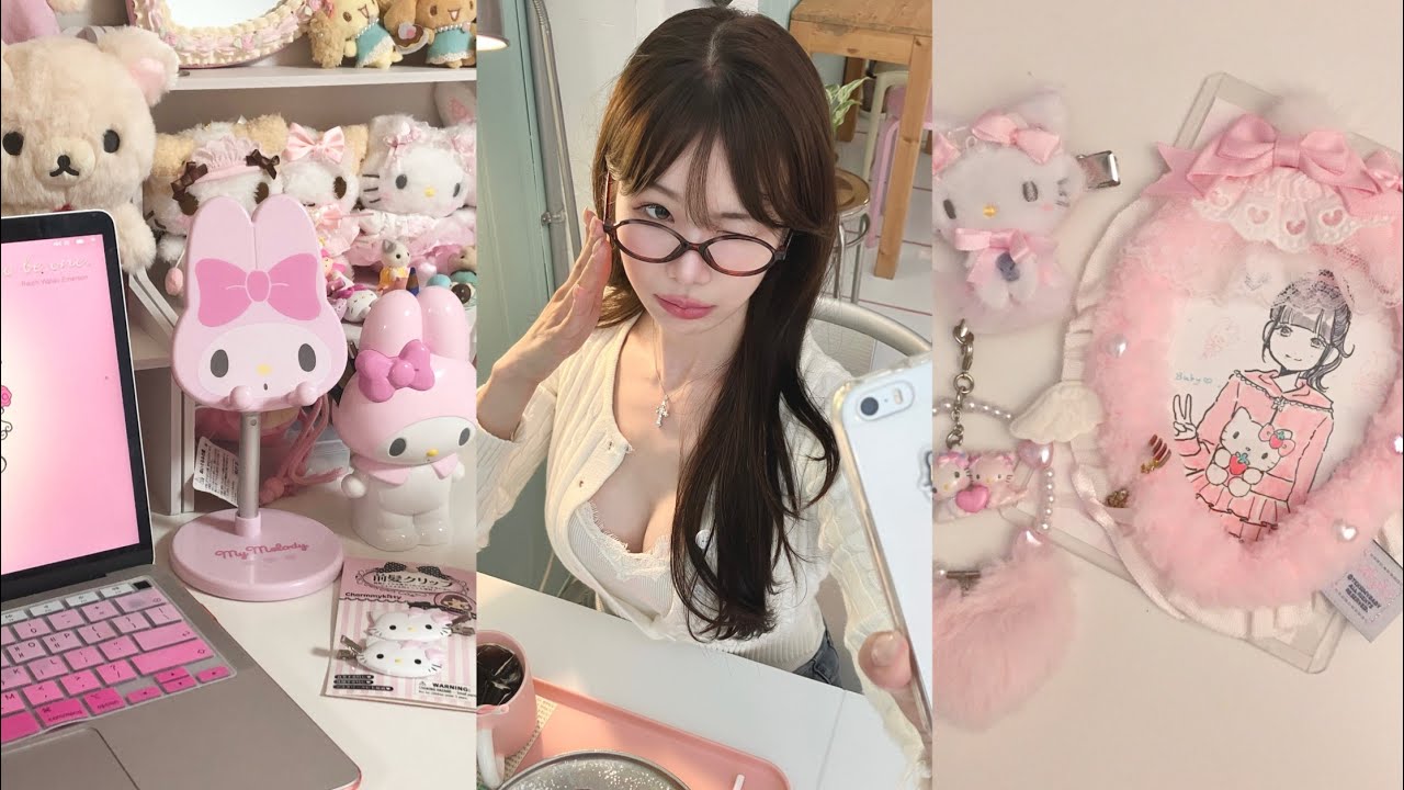 산리오 오타쿠의 일상 브이로그🎀｡° 급진급빠를 곁들인..Vlog 산리오 택배깡 메루카리깡