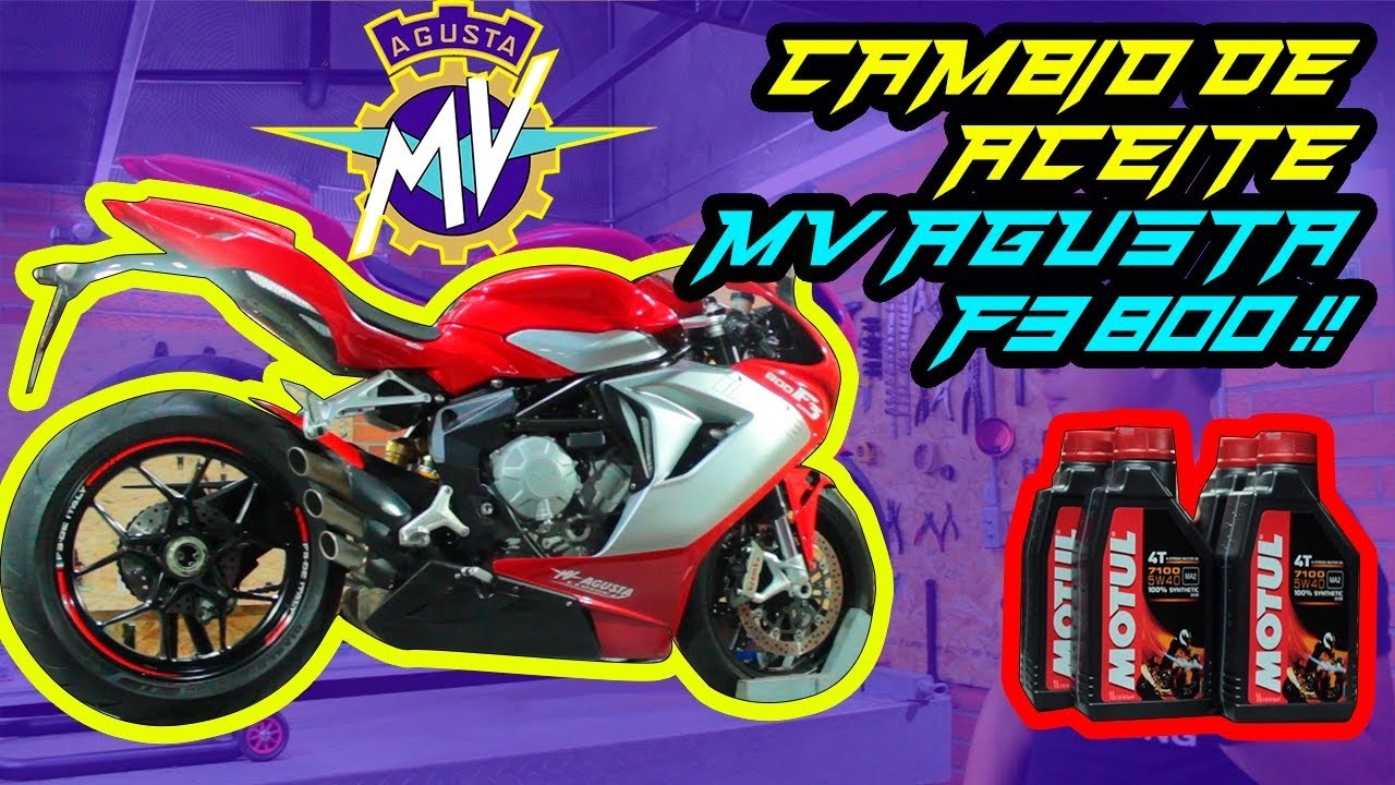 Cambio de Aceite MV AGUSTA F3 800 !!
