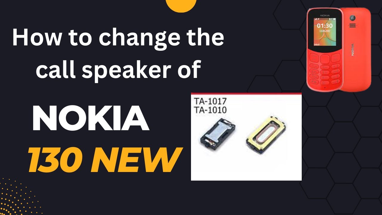 How to change nokia 130 new call speaker/DKL Mobile Repairing