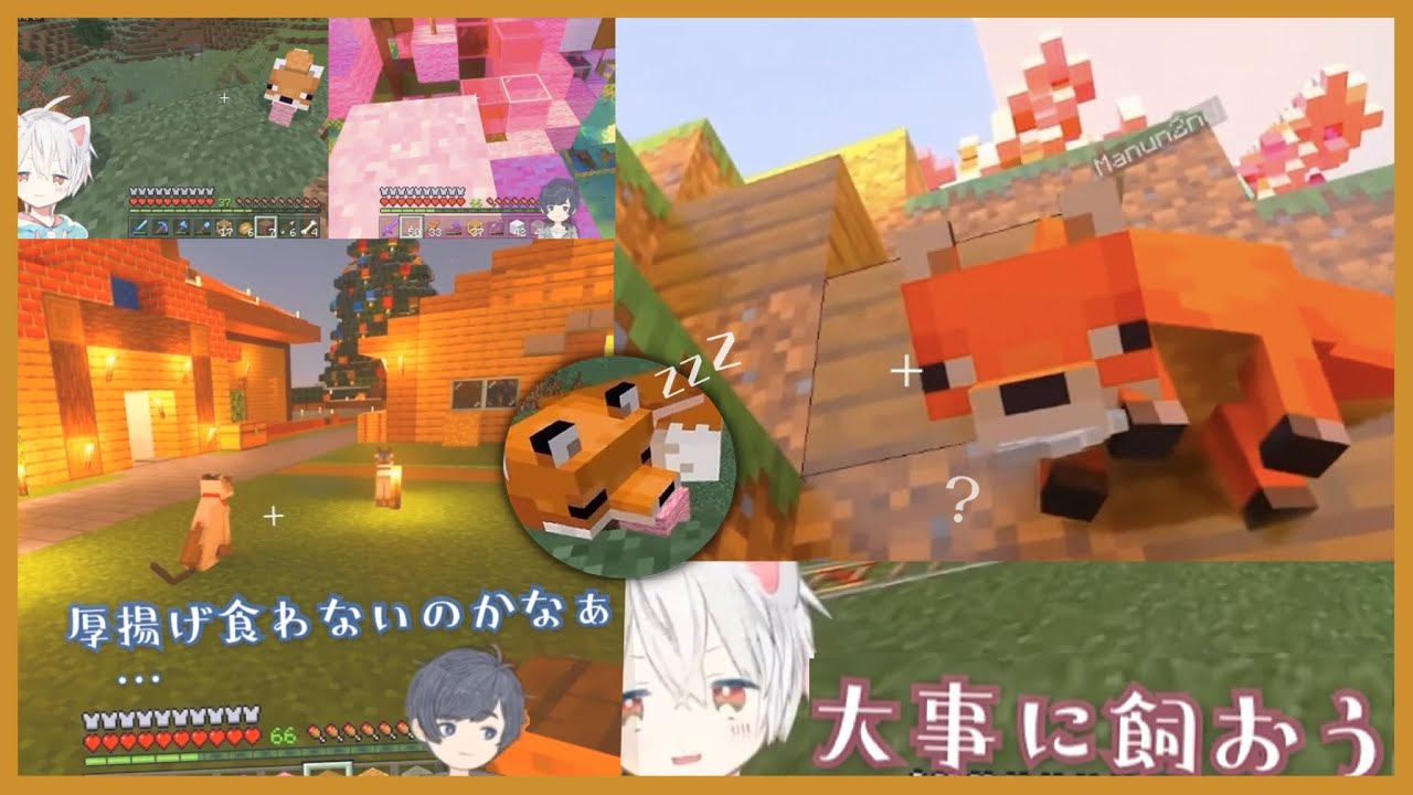 【両視点】キツネとそらまふ／そらまふマイクラ