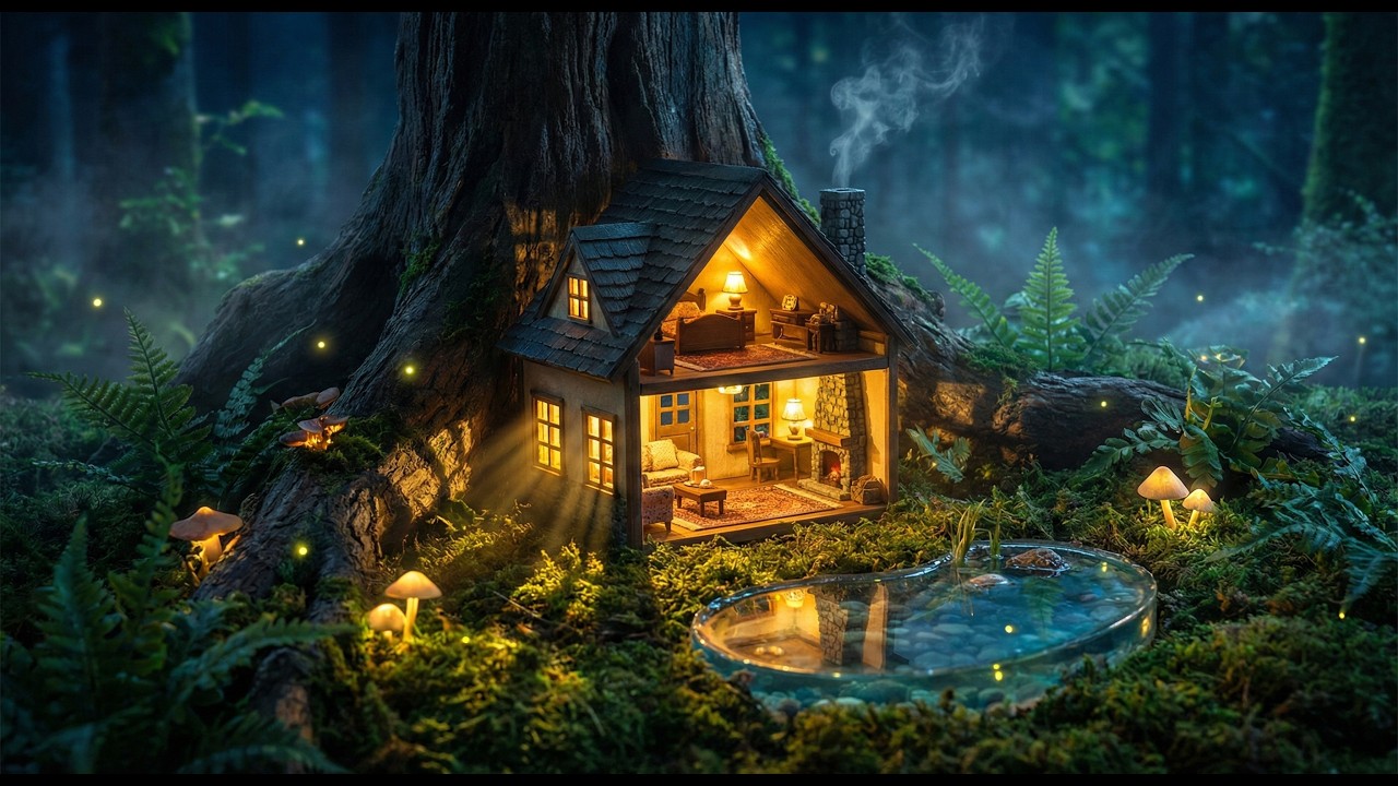 The Most Realistic Miniature Treehouse Ever Made 🛠️ Step by Step
