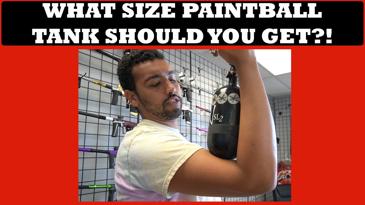 What Size Paintball Tank Should You Get?! | Doug and Simon at the Punishers Paintball Shop!