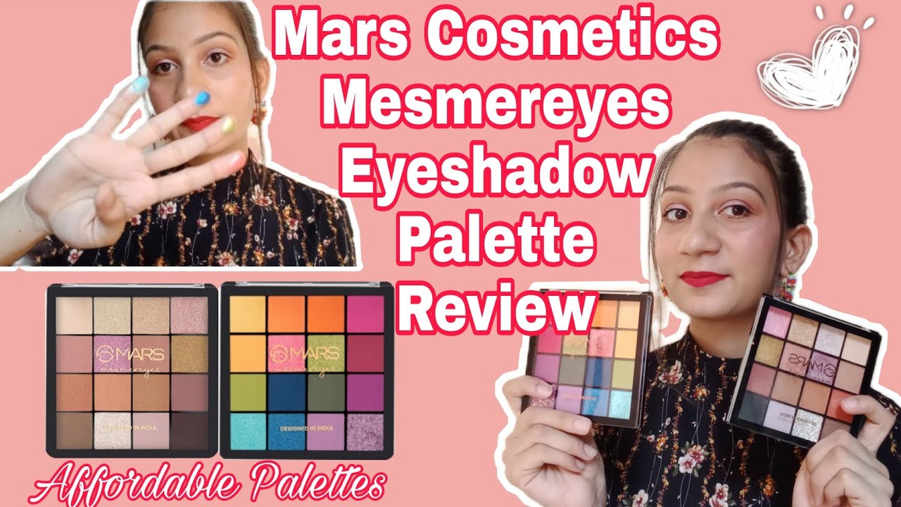Honest Review of Mars Cosmetics Mesmereyes Eyeshadow palette || Worth buying or not??🤔