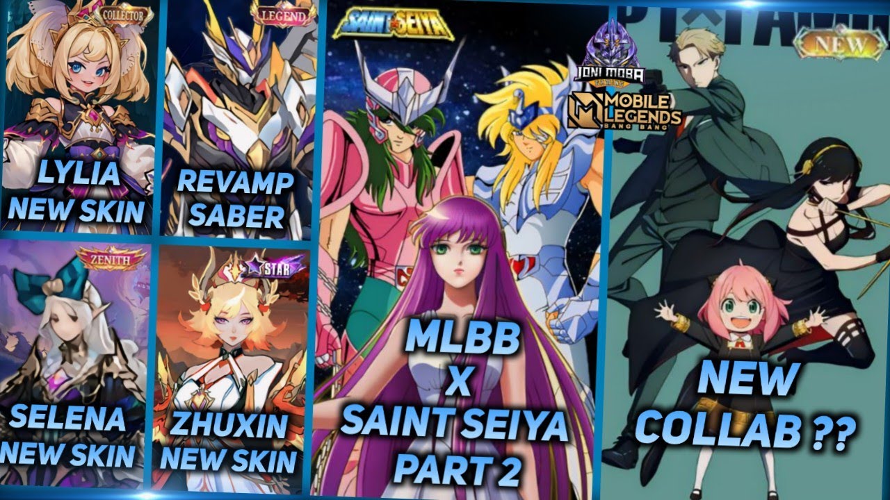 MLBB X SAINT SEIYA PART 2, REVAMP SABER LEGEND, LYLIA COLLECTOR, SELENA ZENITH - MLBB UPCOMING SKIN