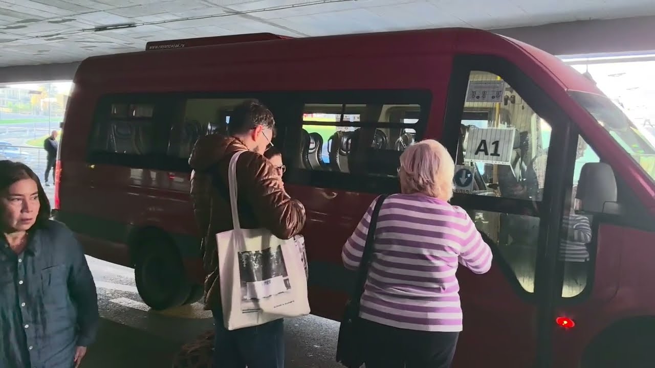 From Belgrade Nikola Tesla Airport to City Center with Bus A1