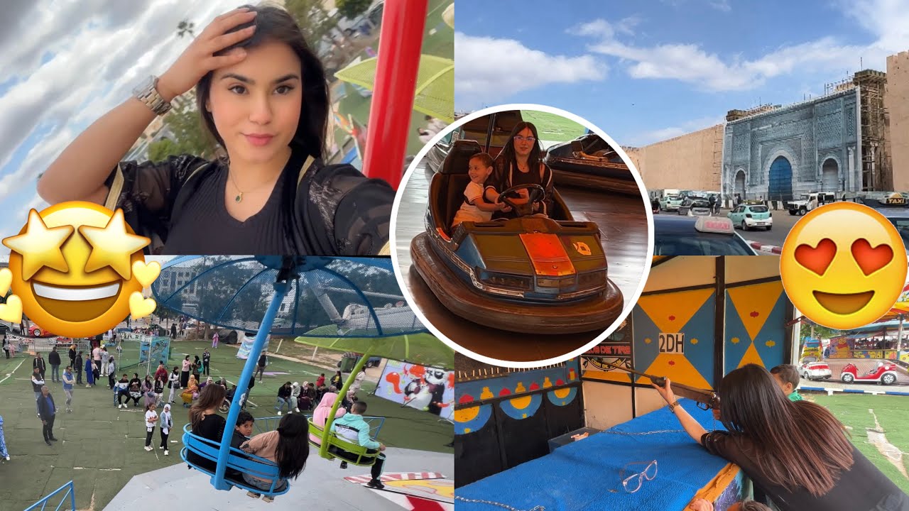خريجة مع العائلة 🥰ف مدينة مكناس 🤹🏼‍♀️لعبنا وبدلنا لجو🎪دوزنا وقت زوين 💕