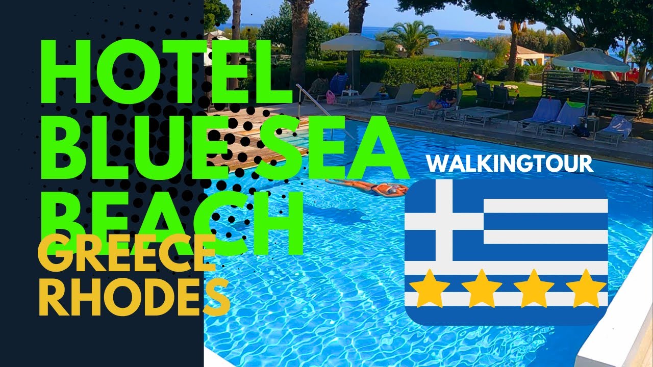 Blue Sea Beach Resort – Rajskie Wakacje na Rodos English BELOW walkingtour Greece 4K