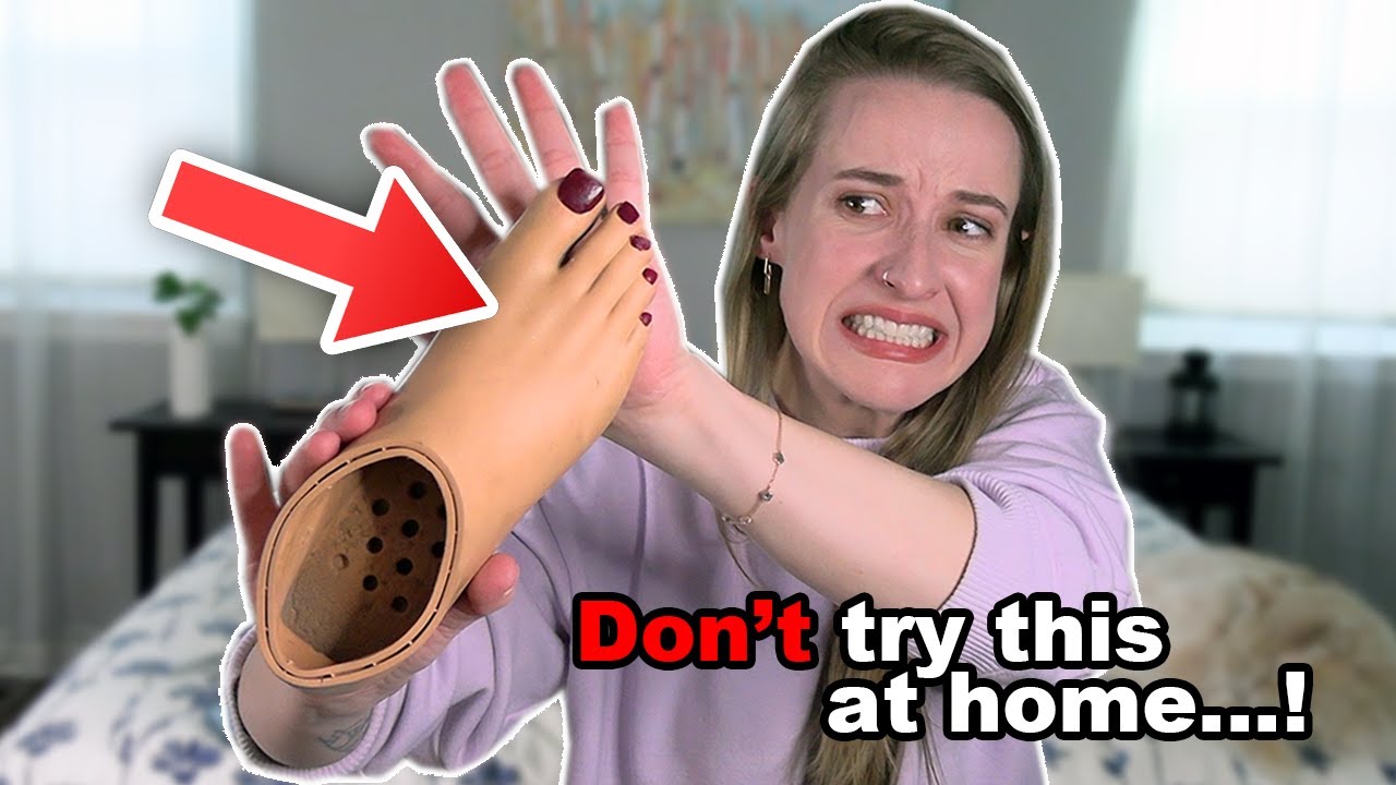 I tried painting my prosthetic foot's toenails *BIG MISTAKE!*  [CC]