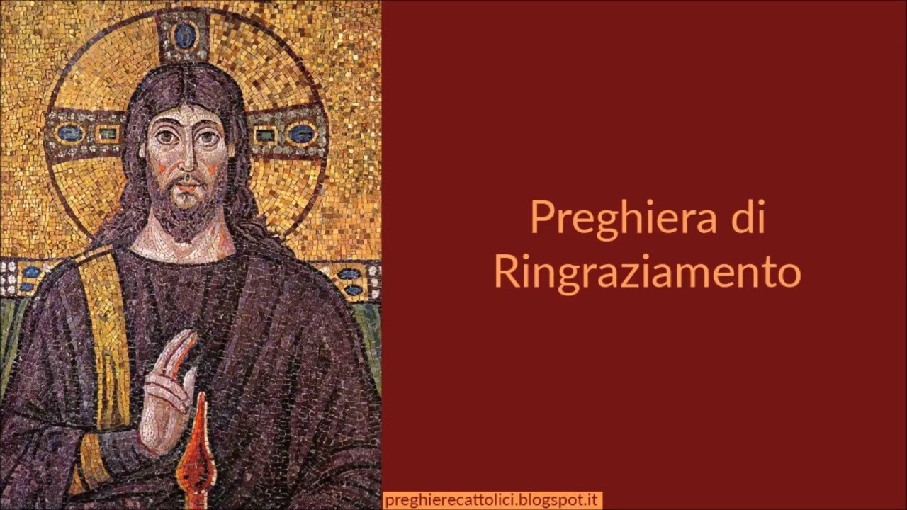 Preghiera di Ringraziamento